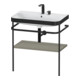 Duravit Meuble vasque Happy D.2 Plus 77,5x49 cm, 2 trous, surface mate, avec console-1