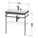 Duravit Meuble vasque Happy D.2 Plus 77,5x49 cm, 2 trous, surface mate, avec console
