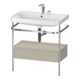 Duravit Meuble vasque Happy D.2 Plus 77,5x49 cm, 2 trous, T avec console, 1 tiroir-1