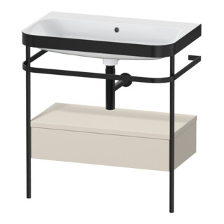 Duravit Meuble vasque Happy D.2 Plus 77,5x49 cm, sans trop-plein, avec console, 1 tiroir