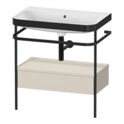 Duravit Meuble vasque Happy D.2 Plus 77,5x49 cm, sans trop-plein, avec console, 1 tiroir