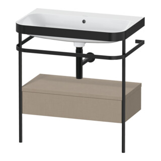 Duravit Meuble vasque Happy D.2 Plus 77,5x49 cm, sans trop-plein, blanc, avec console, 1 tiroir