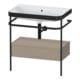 Duravit Meuble vasque Happy D.2 Plus 77,5x49 cm, sans trop-plein, blanc, avec console, 1 tiroir-1