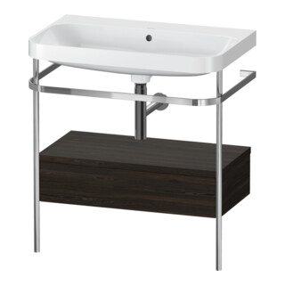 Duravit Meuble vasque Happy D.2 Plus 77,5x49 cm, sans trop-plein, blanc, avec console, 1 tiroir