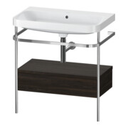 Duravit Meuble vasque Happy D.2 Plus 77,5x49 cm, sans trop-plein, blanc, avec console, 1 tiroir