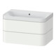 Duravit Meuble vasque Happy D.2 Plus 77,5x49 cm, sans trop-plein, blanc mat, 2 tiroirs-1