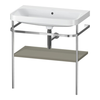 Duravit Meuble vasque Happy D.2 Plus 77,5x49 cm, sans trop-plein, gris mat, avec console