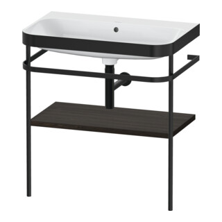 Duravit Meuble vasque Happy D.2 Plus 77,5x49 cm, sans trop-plein, noyer, avec console