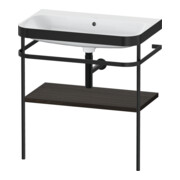 Duravit Meuble vasque Happy D.2 Plus 77,5x49 cm, sans trop-plein, noyer, avec console