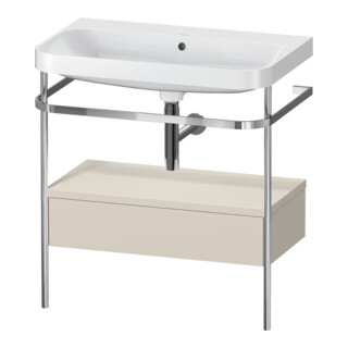 Duravit Meuble vasque Happy D.2 Plus 77,5x49 cm, sans trou, avec siphon, 1 tiroir