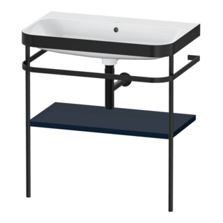 Duravit Meuble vasque Happy D.2 Plus 77,5x49 cm, sans trou, bleu mat, avec console