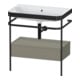 Duravit Meuble vasque Happy D.2 Plus 77,5x49 cm, sans trou, gris, avec console, 1 tiroir-1