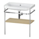 Duravit Meuble vasque Happy D.2 Plus 77,5x49 cm, sans trou, méditerranéen, avec console-1