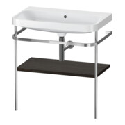 Duravit Meuble vasque Happy D.2 Plus 77,5x49 cm, sans trou robinet, noyer, avec console