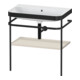 Duravit Meuble vasque Happy D.2 Plus 77,5x49 cm, sans trou, taupe mat, avec console-1