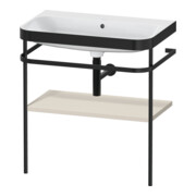 Duravit Meuble vasque Happy D.2 Plus 77,5x49 cm, sans trou, taupe mat, avec console