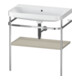Duravit Meuble vasque Happy D.2 Plus 77,5x49 cm, sans trou, taupe mat, avec console-1