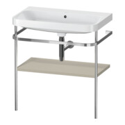 Duravit Meuble vasque Happy D.2 Plus 77,5x49 cm, sans trou, taupe mat, avec console