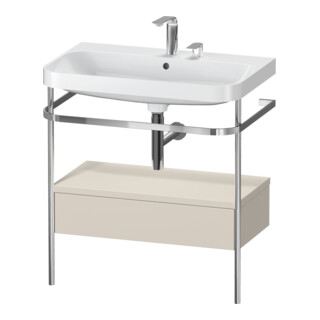 Duravit Meuble vasque Happy D.2 Plus 77,5x49cm, 2 trous, avec console, 1 tiroir