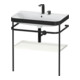 Duravit Meuble vasque Happy D.2 Plus 77,5x49cm, 2 trous, blanc brillant, avec console métal-1