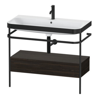 Duravit Meuble vasque Happy D.2 Plus 97,5x49 cm, 1 mitigeur, N brossé, avec console, 1 tiroir
