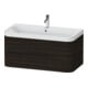 Duravit Meuble vasque Happy D.2 Plus 97,5x49 cm, 1 mitigeur, noyer, 2 tiroirs-1