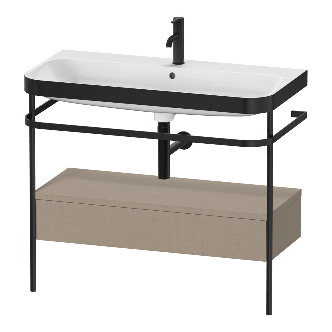 Duravit Meuble vasque Happy D.2 Plus 97,5x49 cm, 1 mitigeur, sans console, 1 tiroir