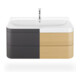Duravit Meuble vasque Happy D.2 Plus 97,5x49 cm, 1 robinet, blanc méditerranéen, 2 tiroirs-2