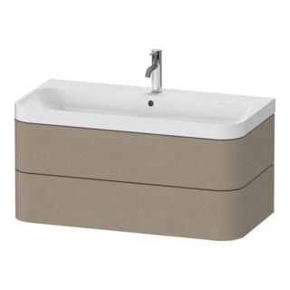 Duravit Meuble vasque Happy D.2 Plus 97,5x49 cm, 1 T, lin, 2 tiroirs