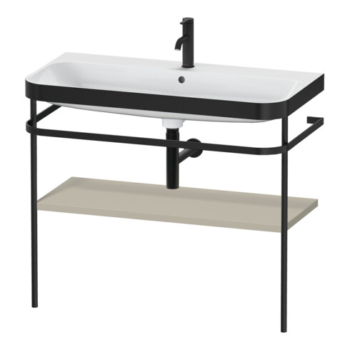 Duravit Meuble vasque Happy D.2 Plus 97,5x49 cm, 1 T, Taupe mat, avec console