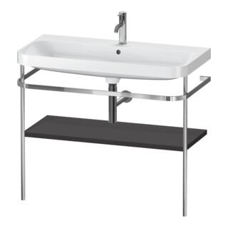 Duravit Meuble vasque Happy D.2 Plus 97,5x49 cm, 1 TH, graph mat, avec console