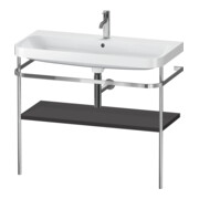 Duravit Meuble vasque Happy D.2 Plus 97,5x49 cm, 1 TH, graph mat, avec console
