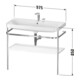 Duravit Meuble vasque Happy D.2 Plus 97,5x49 cm, 1 TH, graph mat, avec console-4