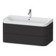 Duravit Meuble vasque Happy D.2 Plus 97,5x49 cm, 1 TH, graphite mat, 2 tiroirs-1