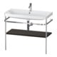 Duravit Meuble vasque Happy D.2 Plus 97,5x49 cm, 1 trou, noyer, avec console-1