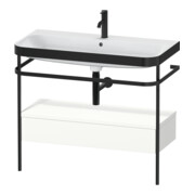 Duravit Meuble vasque Happy D.2 Plus 97,5x49 cm, 1 trou robinet, blanc mat, avec console, 1 tiroir
