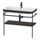 Duravit Meuble vasque Happy D.2 Plus 97,5x49 cm, 1 trou robinet, noyer, avec console-1