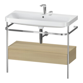 Duravit Meuble vasque Happy D.2 Plus 97,5x49 cm, 2 mitigeurs, Me E, avec console, 1 tiroir