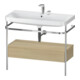 Duravit Meuble vasque Happy D.2 Plus 97,5x49 cm, 2 mitigeurs, Me E, avec console, 1 tiroir-1