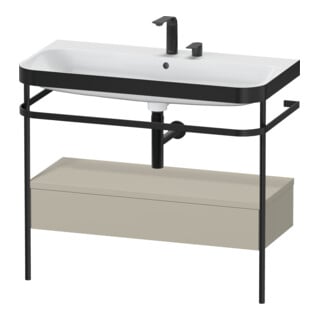Duravit Meuble vasque Happy D.2 Plus 97,5x49 cm, 2 robinets, T avec console, 1 tiroir