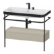 Duravit Meuble vasque Happy D.2 Plus 97,5x49 cm, 2 robinets, T avec console, 1 tiroir-1