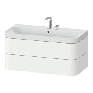 Duravit Meuble vasque Happy D.2 Plus 97,5x49 cm, 2 tiroirs, blanc mat