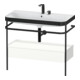 Duravit Meuble vasque Happy D.2 Plus 97,5x49 cm, 2 tiroirs, blanc mat, avec console, 1 tiroir-1