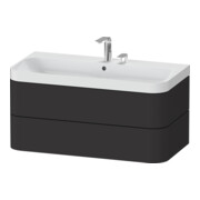 Duravit Meuble vasque Happy D.2 Plus 97,5x49 cm, 2 tiroirs, graph mat
