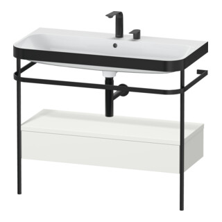 Duravit Meuble vasque Happy D.2 Plus 97,5x49 cm, 2 tiroirs, sans robinet, avec console, 1 tiroir