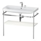 Duravit Meuble vasque Happy D.2 Plus 97,5x49 cm, 2 trous, blanc brillant, avec console métal-1