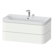 Duravit Meuble vasque Happy D.2 Plus 97,5x49 cm, 2 trous, blanc mat, 2 tiroirs