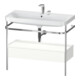 Duravit Meuble vasque Happy D.2 Plus 97,5x49 cm, 2 trous, blanc mat, avec console, 1 tiroir-1