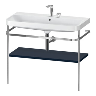 Duravit Meuble vasque Happy D.2 Plus 97,5x49 cm, 2 trous, bleu mat, avec console