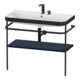 Duravit Meuble vasque Happy D.2 Plus 97,5x49 cm, 2 trous, bleu mat, avec console-1